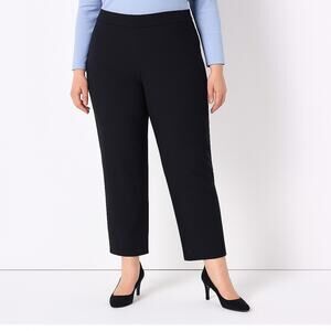 Isaac Mizrahi Live! Petite Stretch Slim Pants - Pitch Black, Size 16P, NWOT